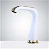 Fontana Commercial White And Gold Automatic Sensor Faucet